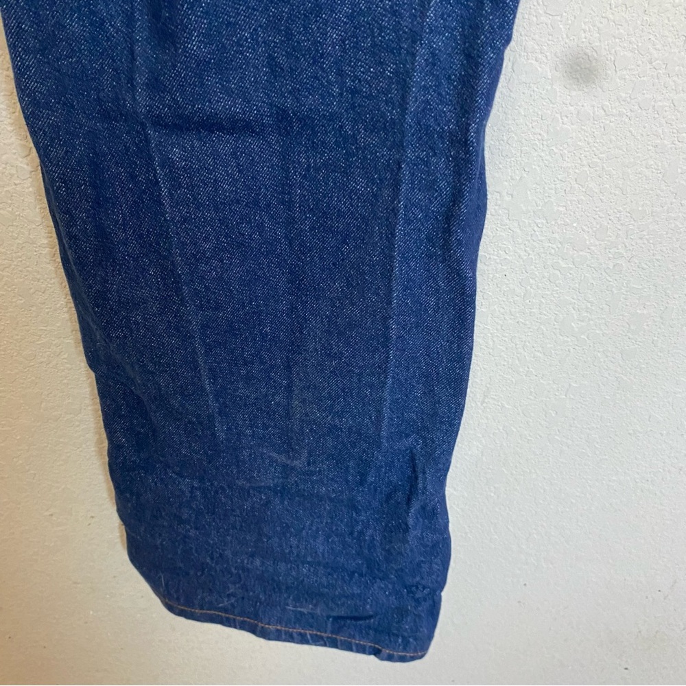 Fendi Wide Dark Wash Women's Size 42/6 Rigid Cotton Trouser Jeans Authentic - Picture 12 of 16